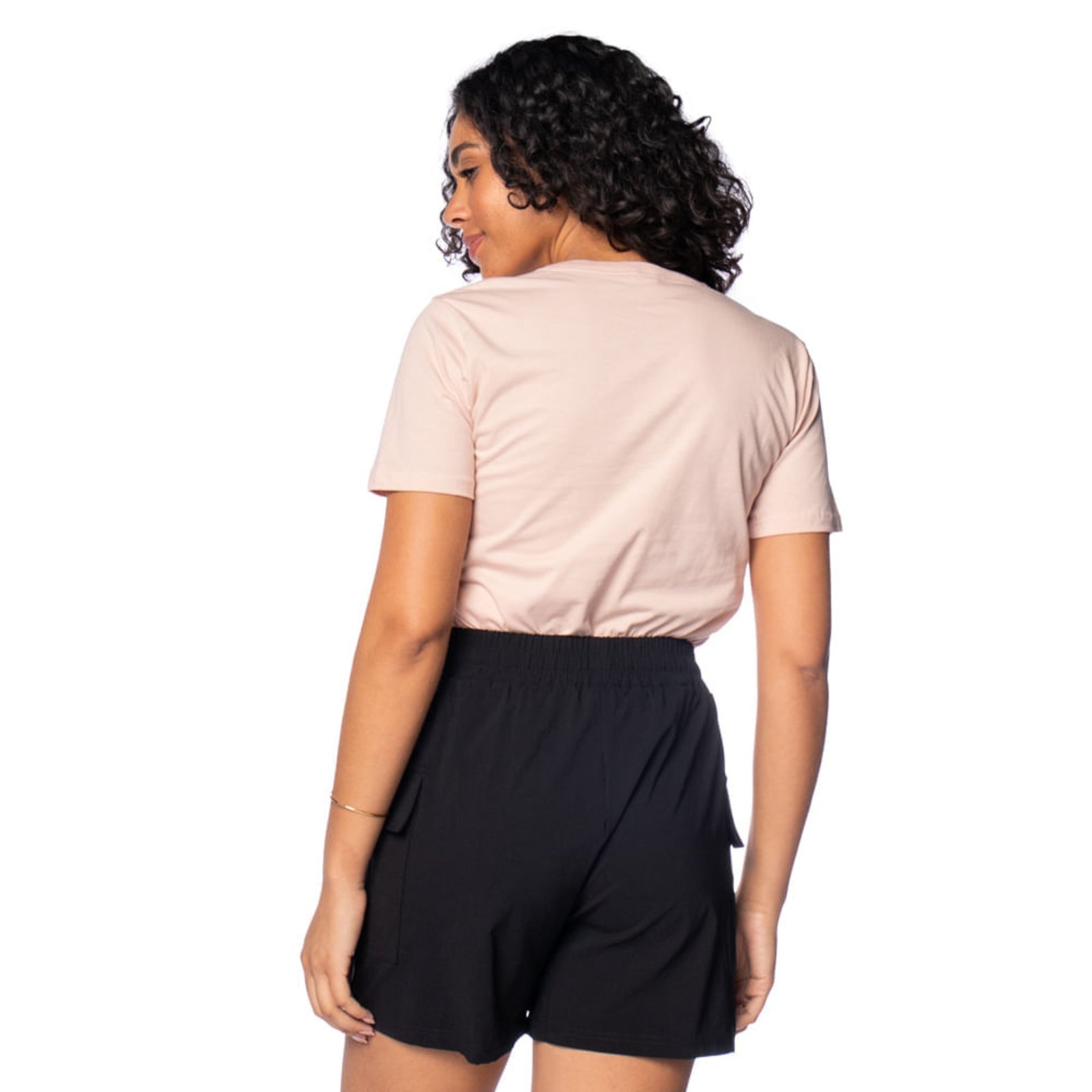 Vista 3 T-Shirt Feminina Rovitex Estampa Cerejas rosa Rovitex rosa