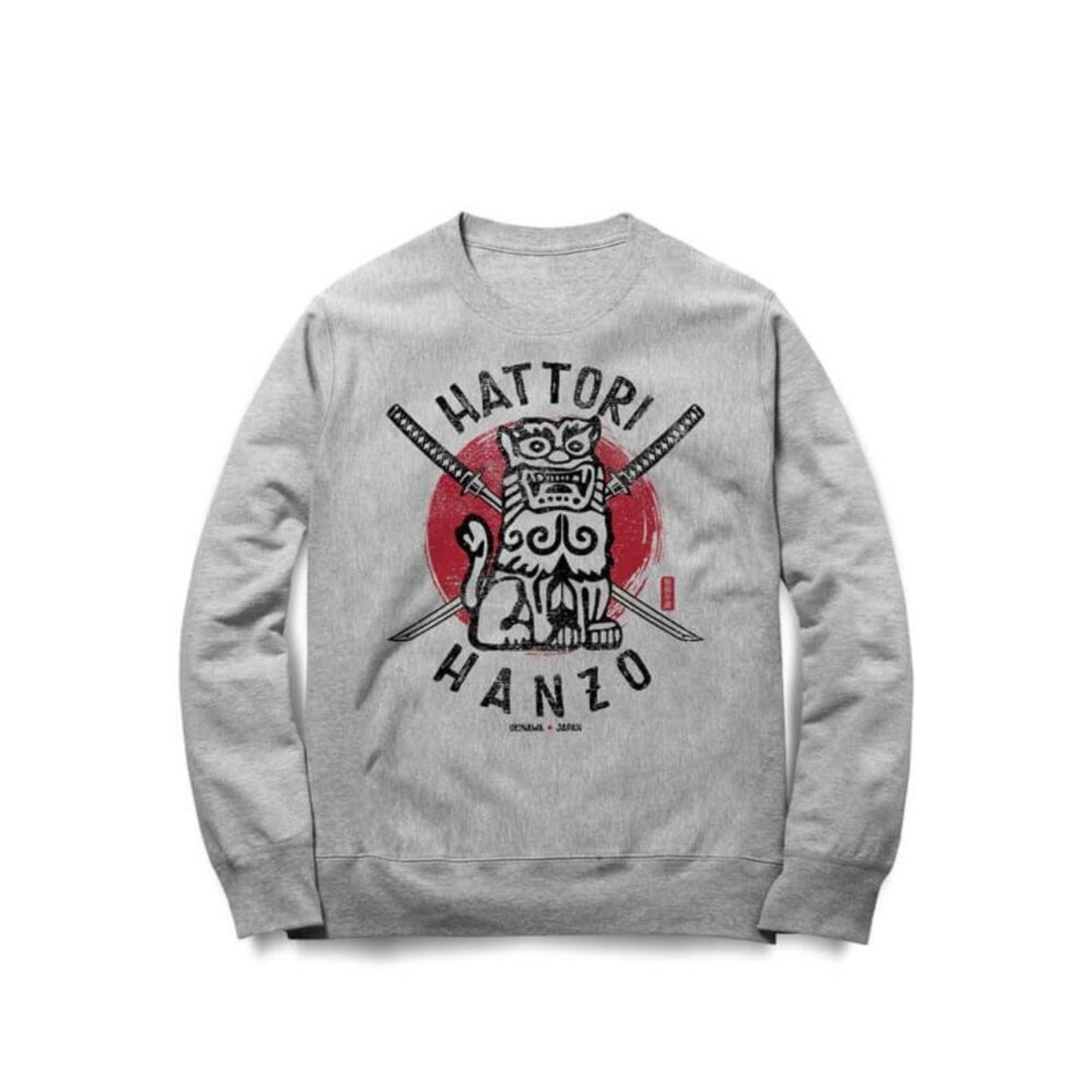 Moletom Hattori Hanzo - Mescla Cinza - Casual - Studio Geek
