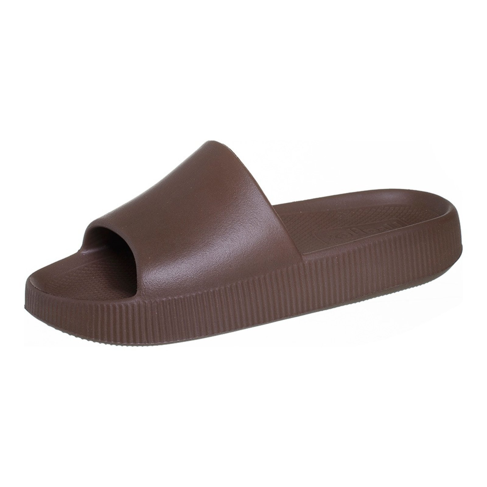 Chinelo Usaflex Feminino Slide Poofy Plataforma Eva Marrom