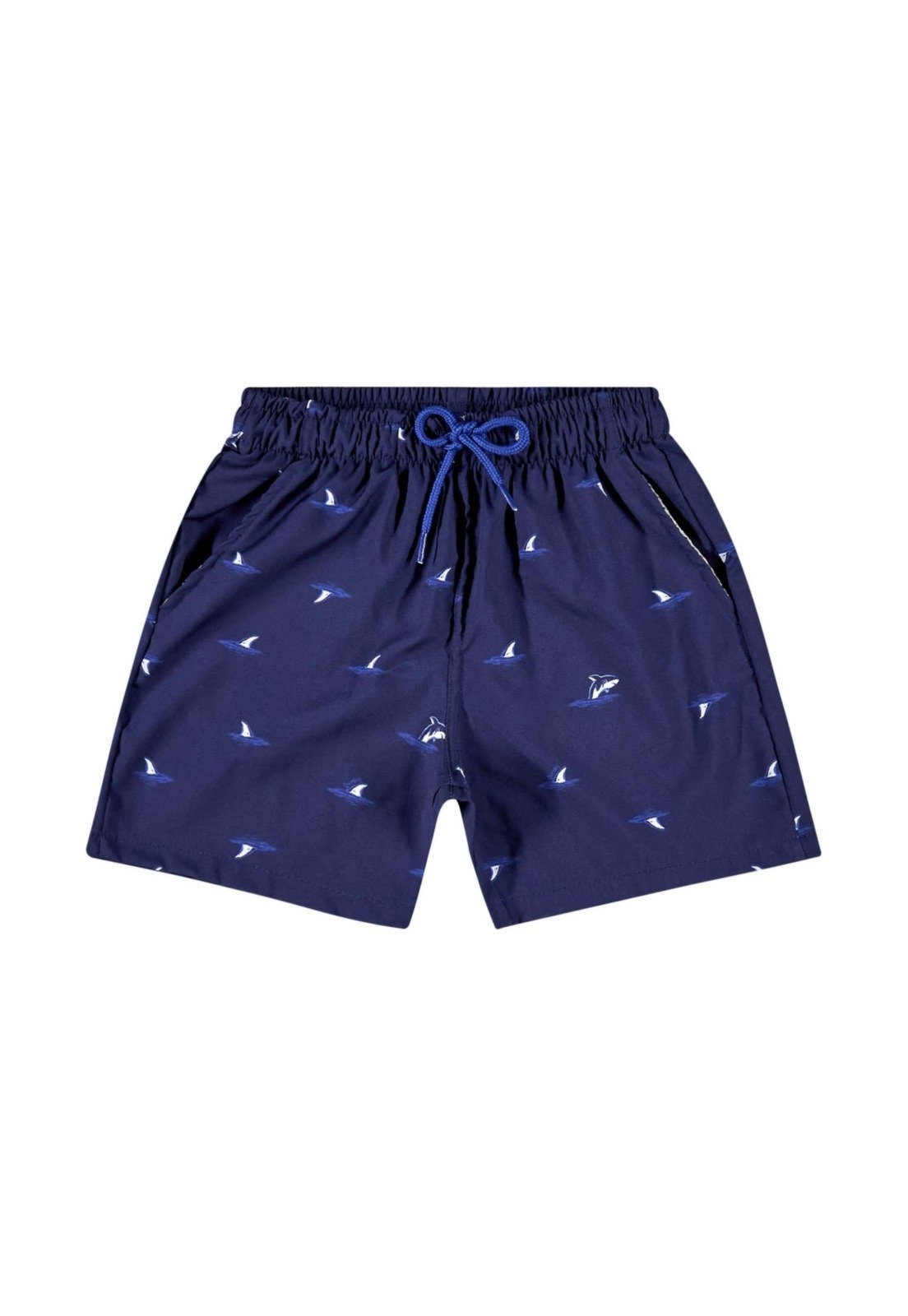 Infantil - Bermuda em Microfibra para Menino Quimby Azul Marinho
