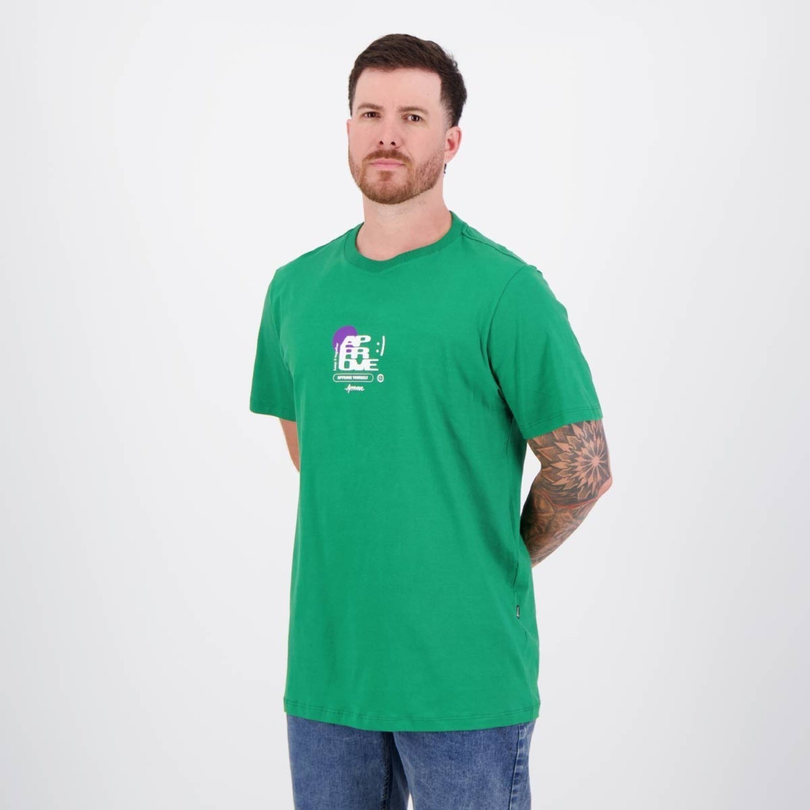 Vista 3 Camiseta Approve Bold Keep Together verde Approve verde