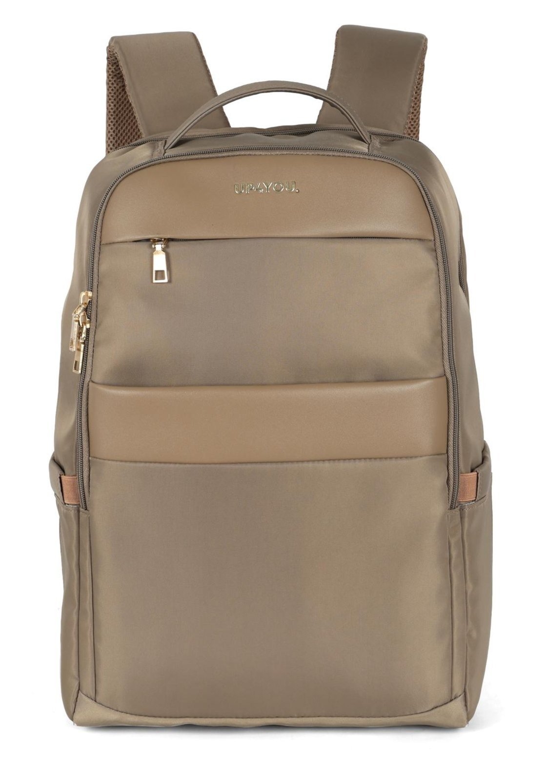 Infantil - Mochila de Costas Média Executiva Feminina Notebook Up4you Bege