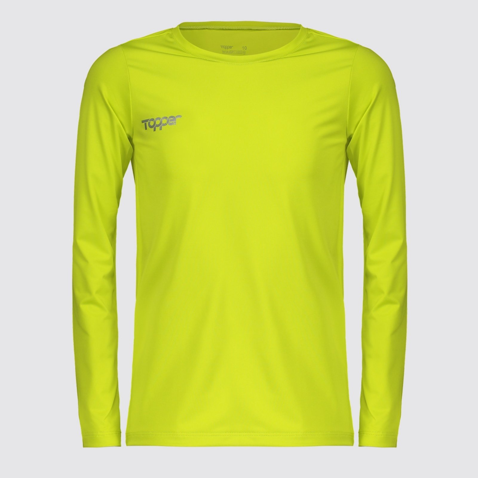 Camiseta Térmica Topper Classic Manga Longa Juvenil Verde