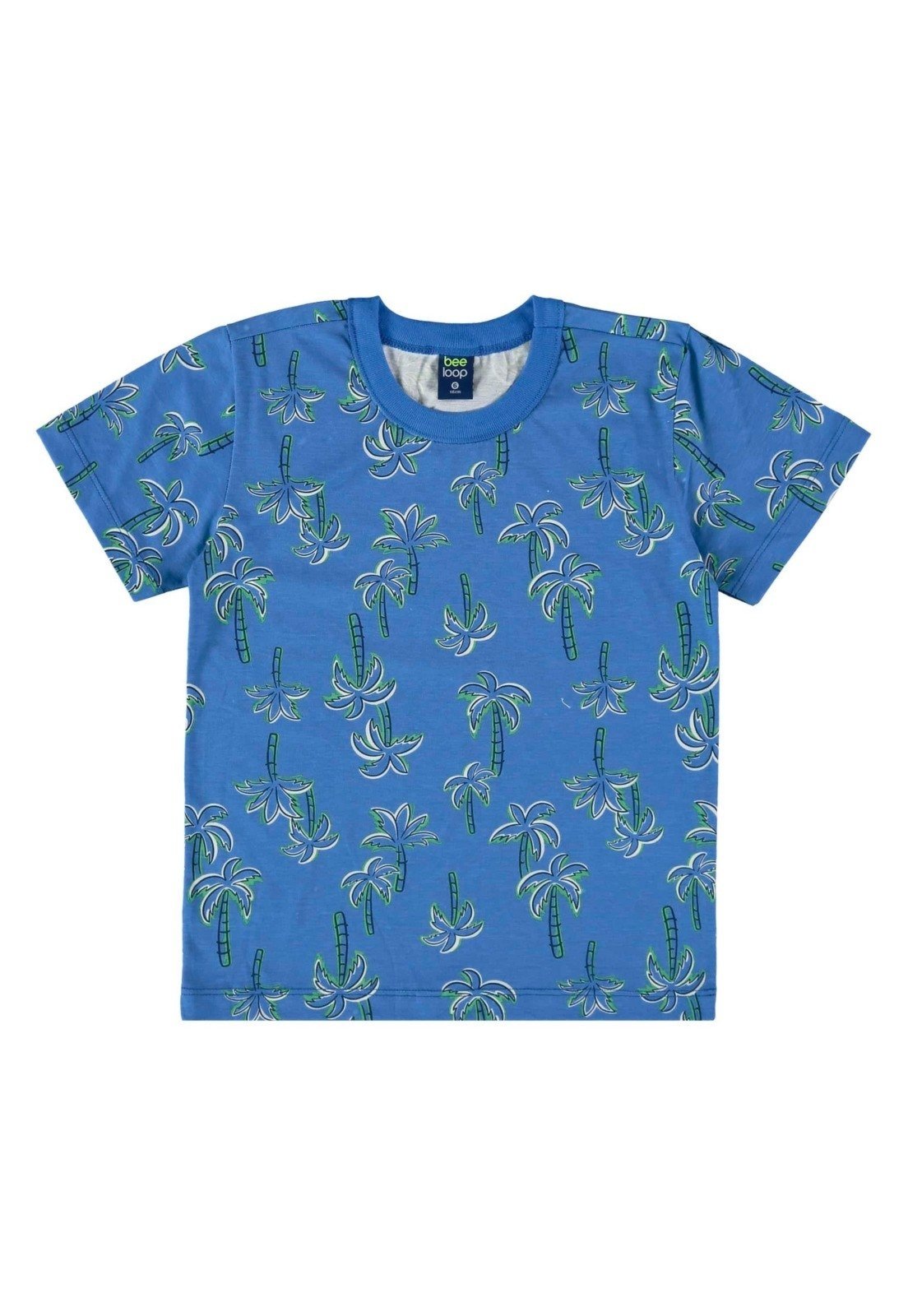 Infantil – Camiseta Estampada para Menino Bee Loop Azul