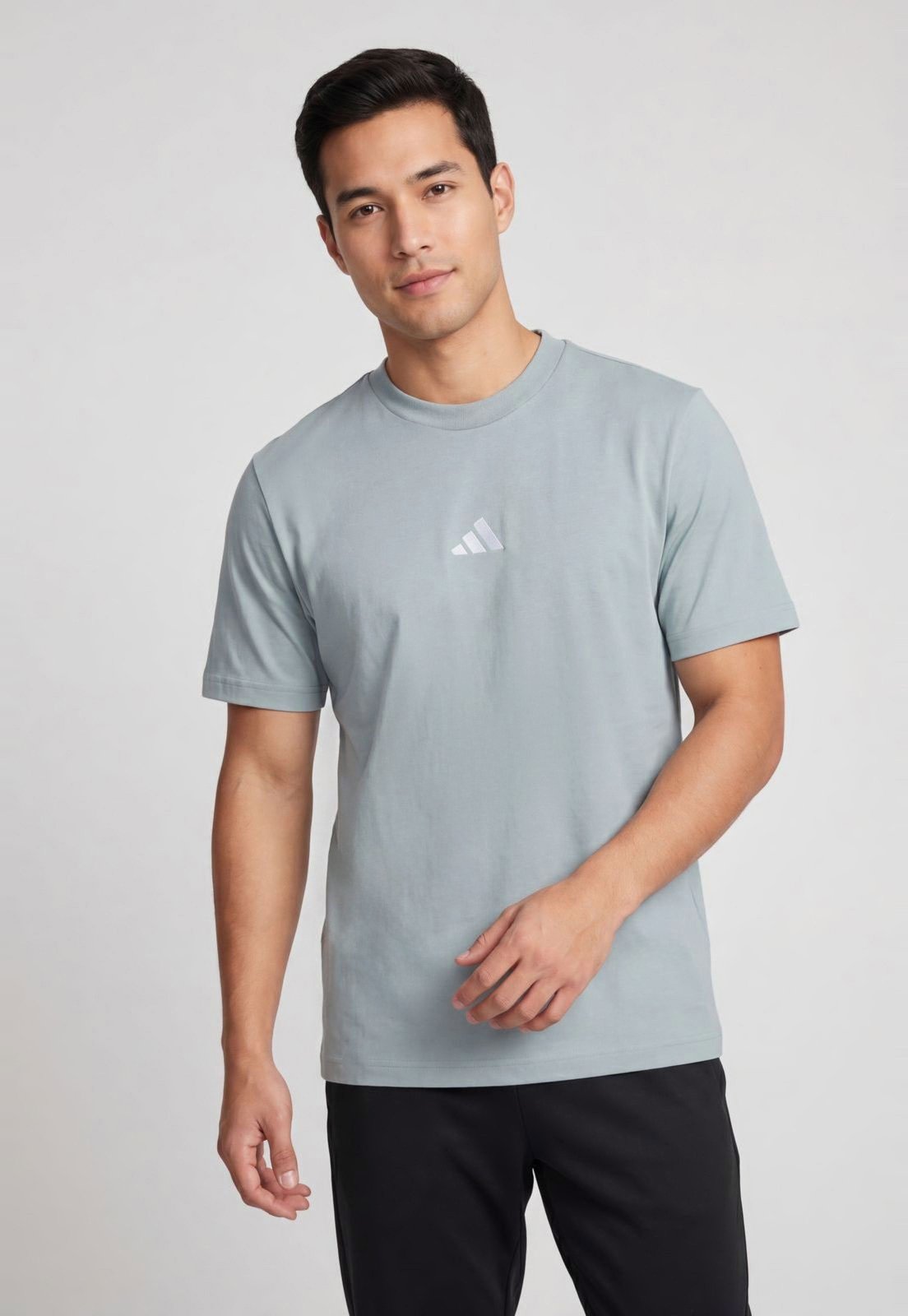Camiseta Masculina adidas Sportswear Gola Redonda Azul