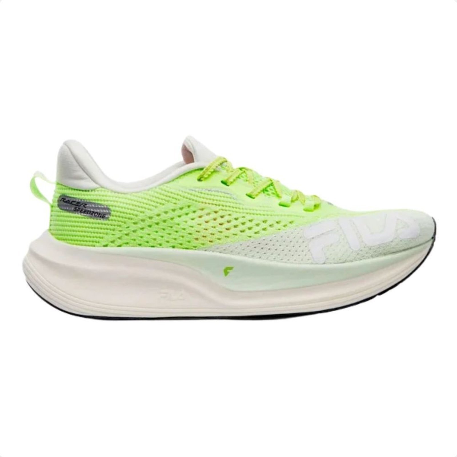 Vista 2 Tênis Corrida Feminino Fila Racer Speedzone verde Fila verde