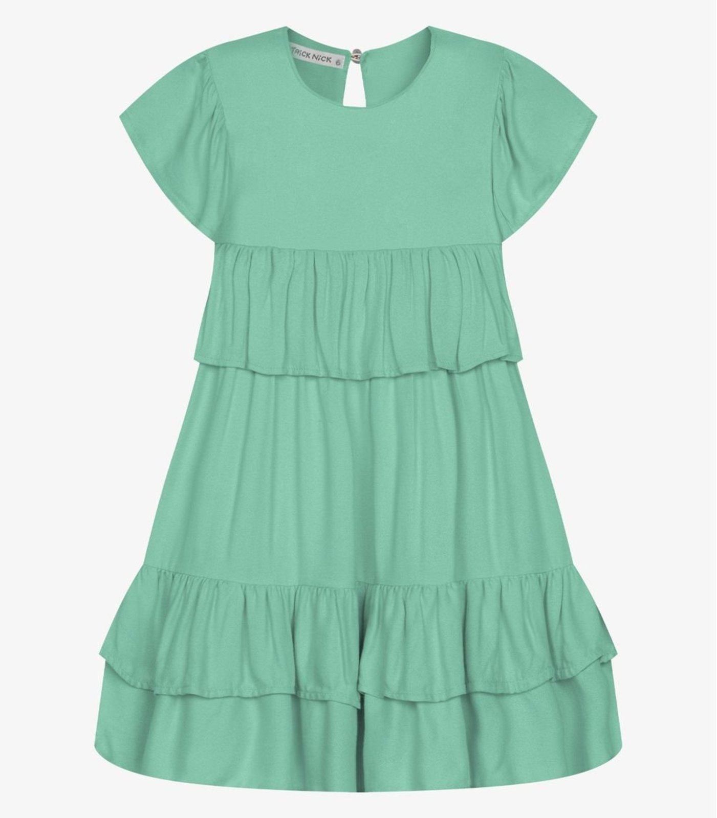 Infantil - Vestido Feminino Viscose Trick Nick Verde