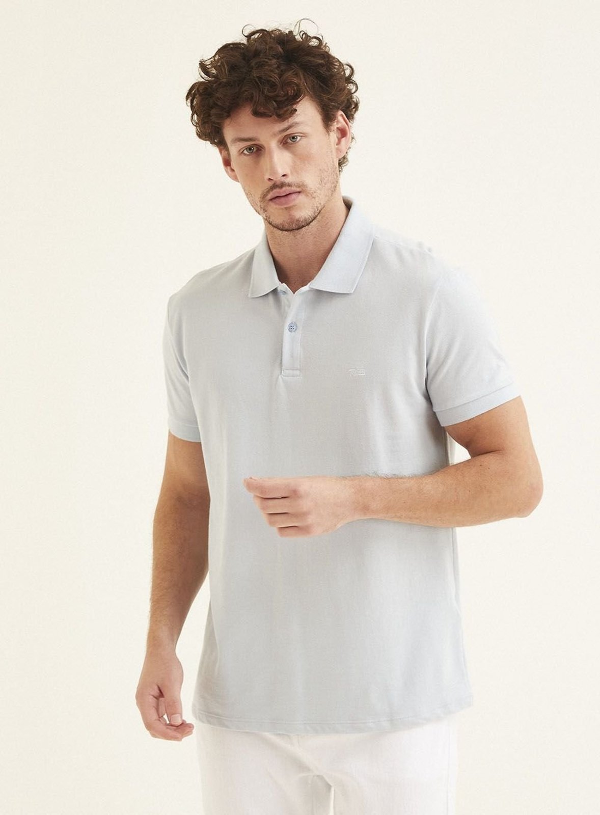 Polo Masculina Comfort Fit Triton Azul Skey
