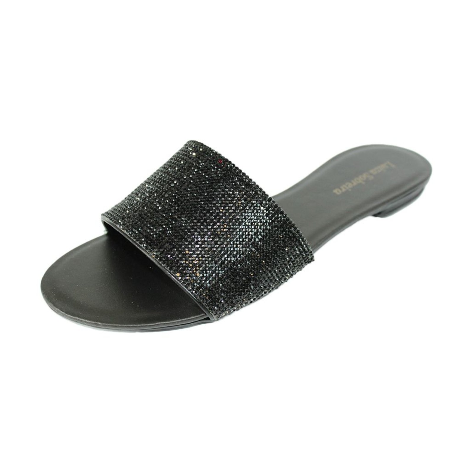 Rasteira Luiza Sobreira Preto Strass Mod. 2031
