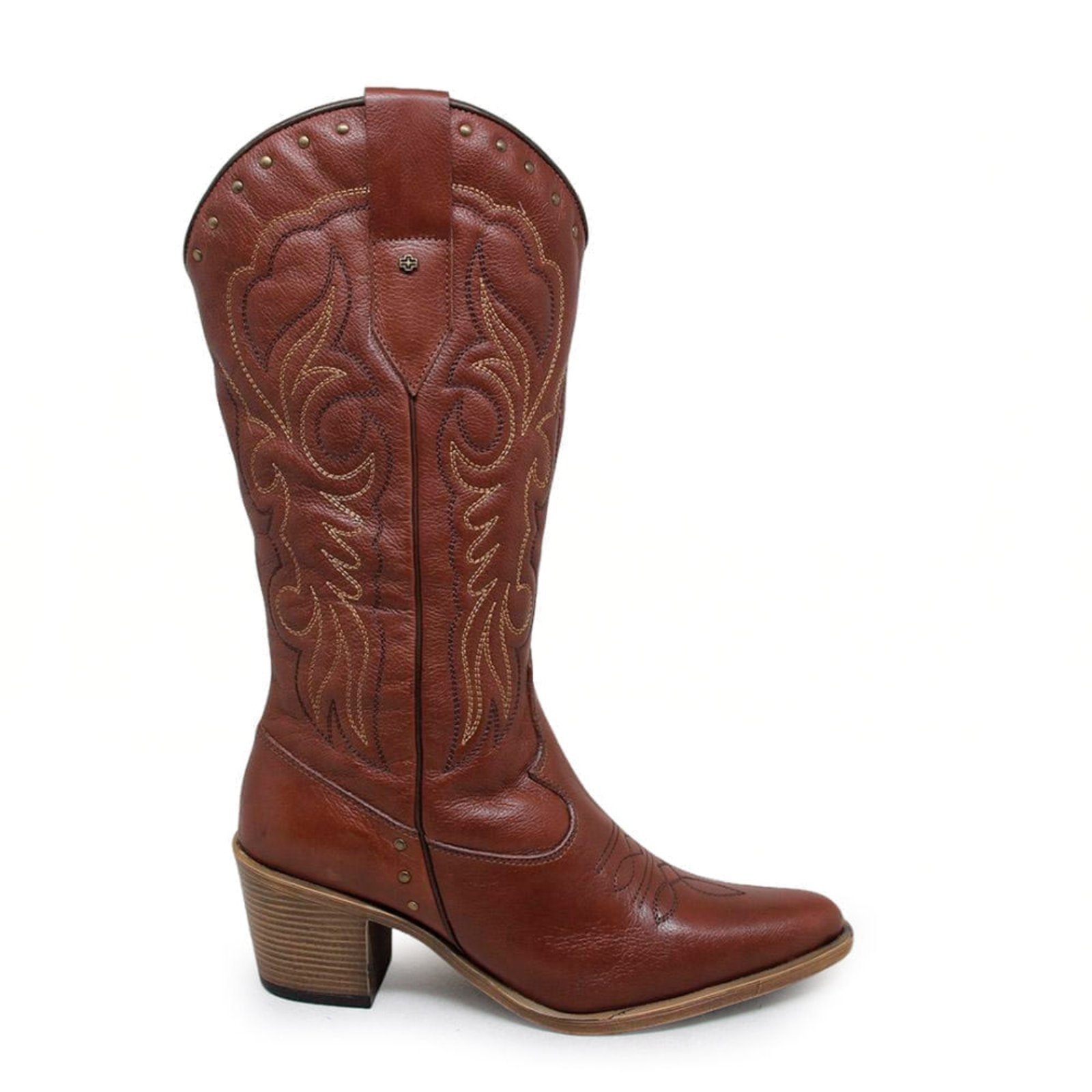 Bota Nashville Couro Mogno Terracota – NAS002