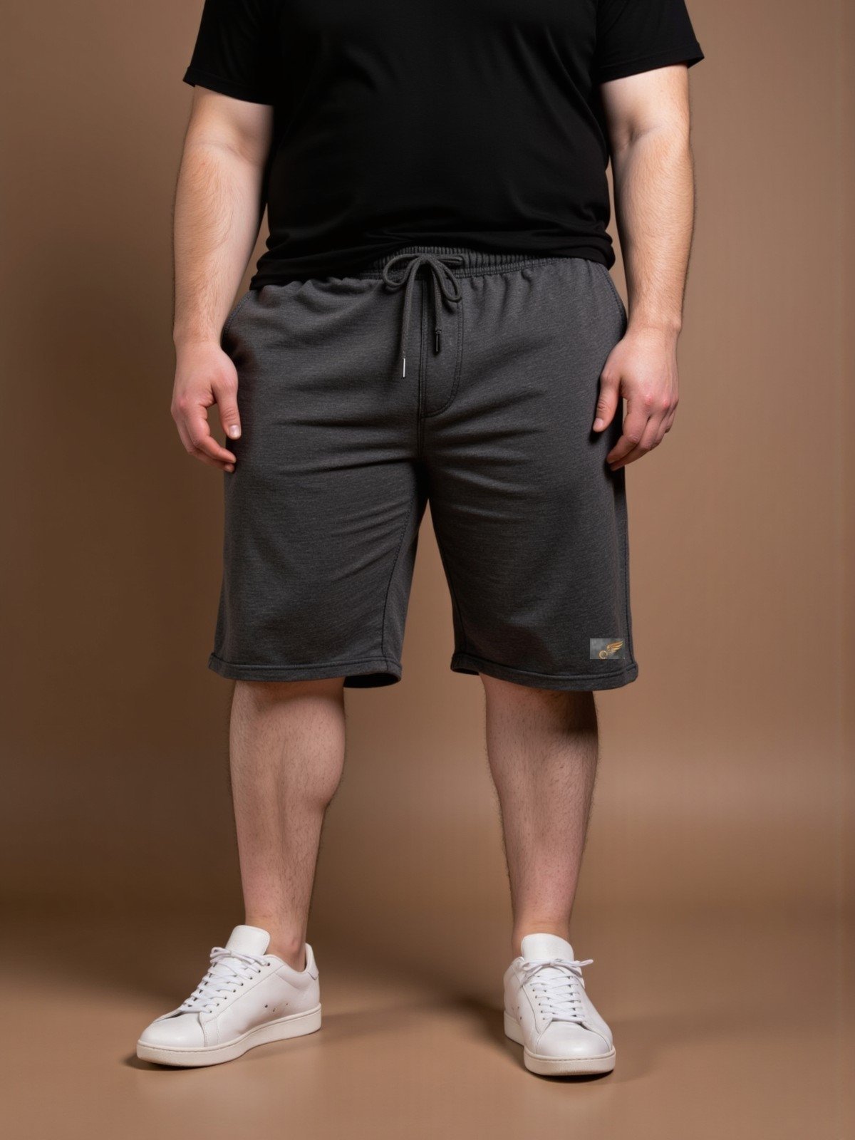 Vista 3 Kit 3 Bermudas de Moletom Plus Size Shorts de Tamanhos Grandes G1 G3 Debex multicolorido Debex multicolorido