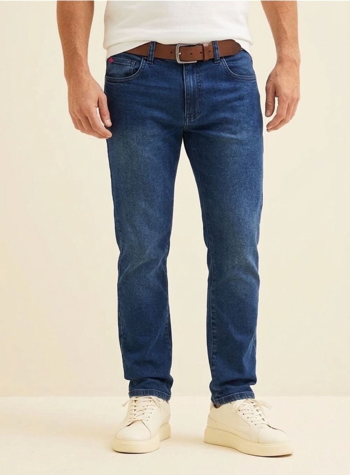 Calça Jeans Masculina Paul Slim Escuro Essencial Forum Indigo
