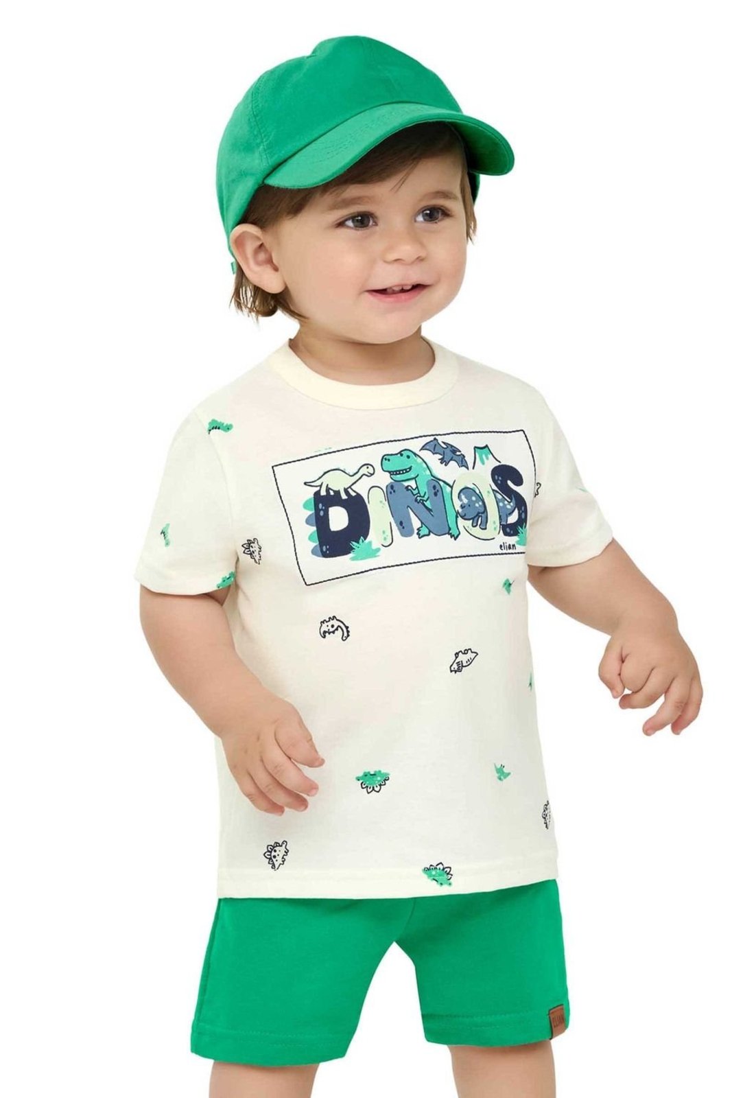Infantil - Conjunto Menino Dinos Elian Bege