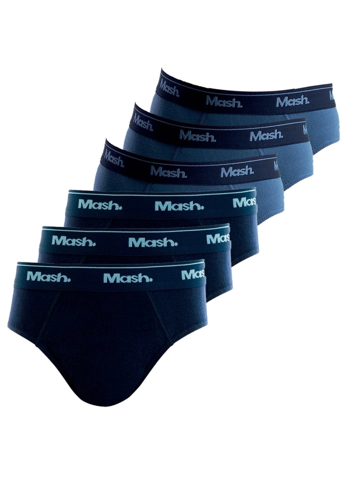 Kit com 6 Cuecas Slip Mash 193.01