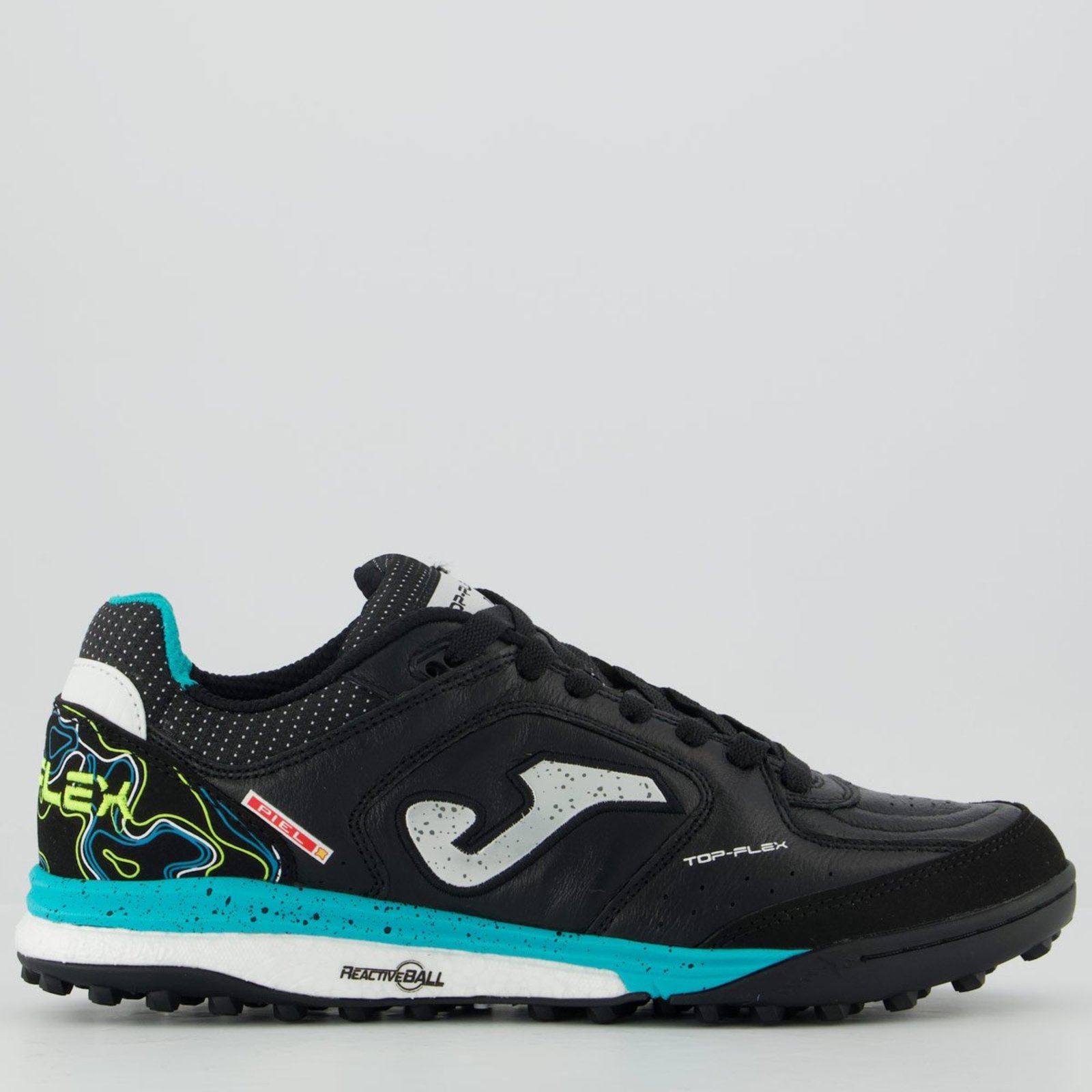 Chuteira Joma Top Flex Rebound Society Preta e Verde