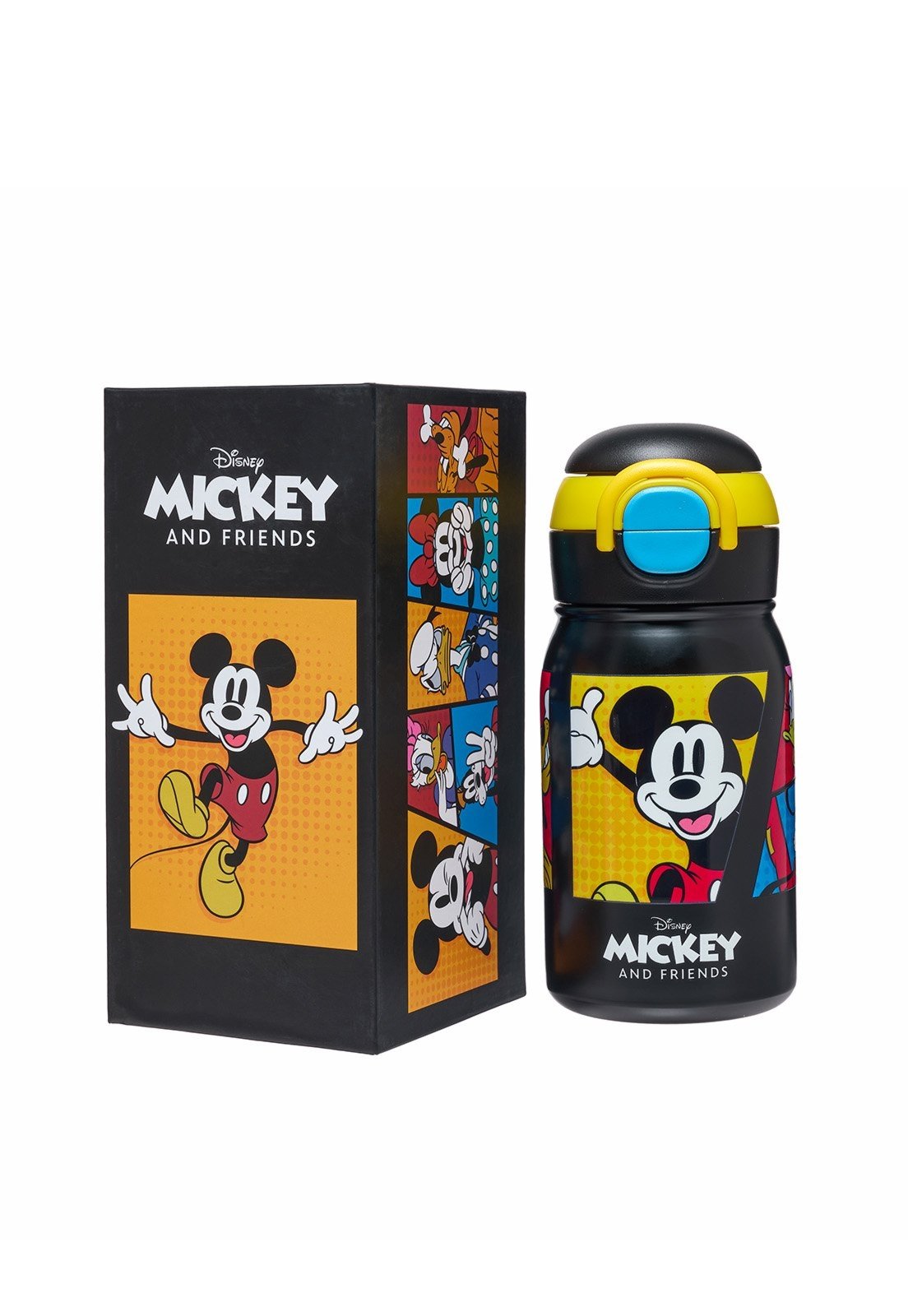 Infantil - Garrafa Térmica Mickey Aço Inox Bocal Duplo 500ML