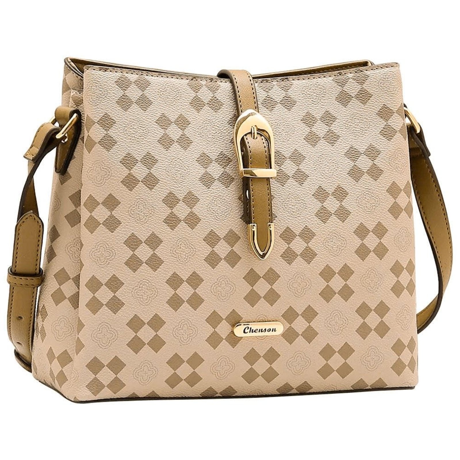 Bolsa Feminina Transversal Chenson Cg85297 1825297 Café