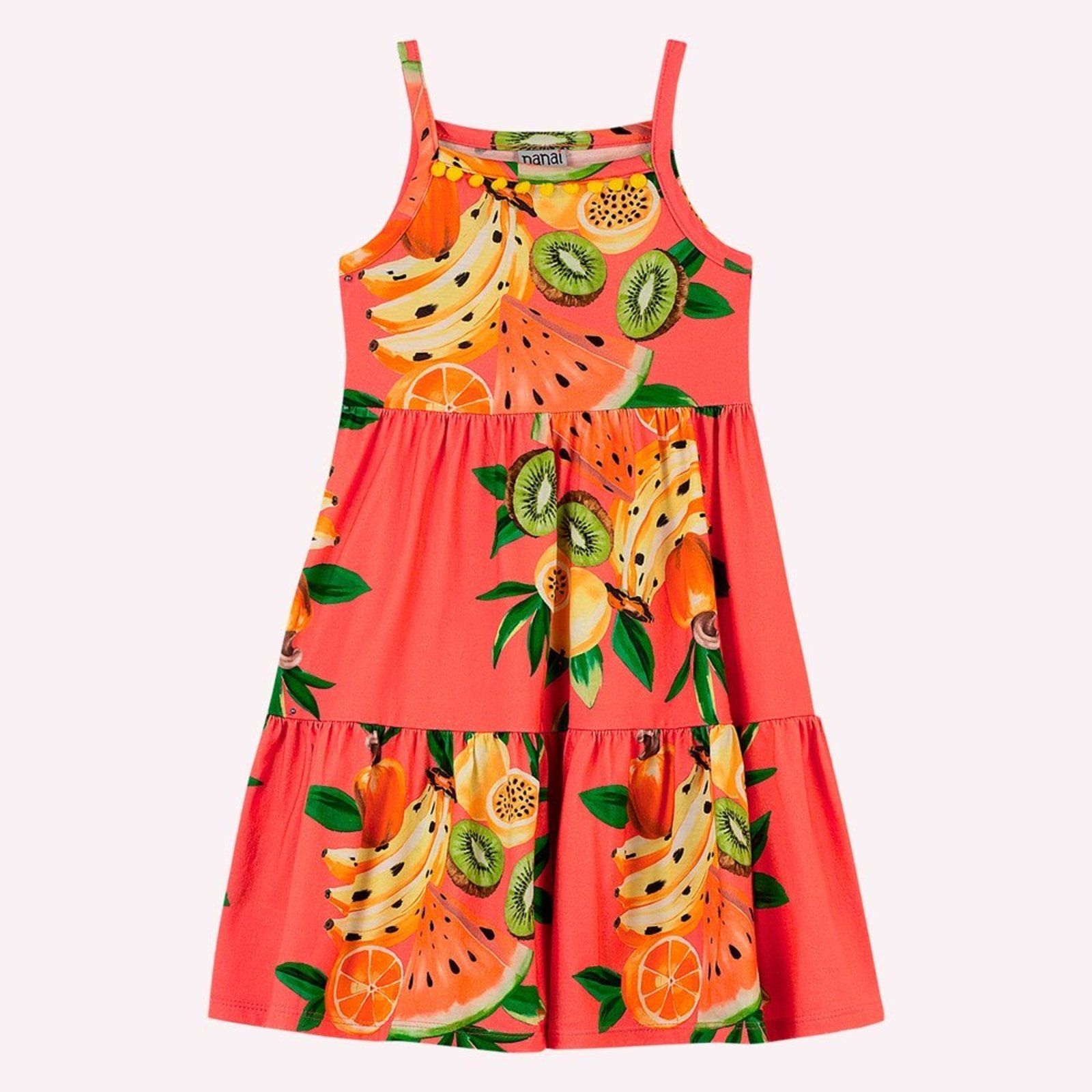 Infantil - Vestido Menina Frutas Nanai