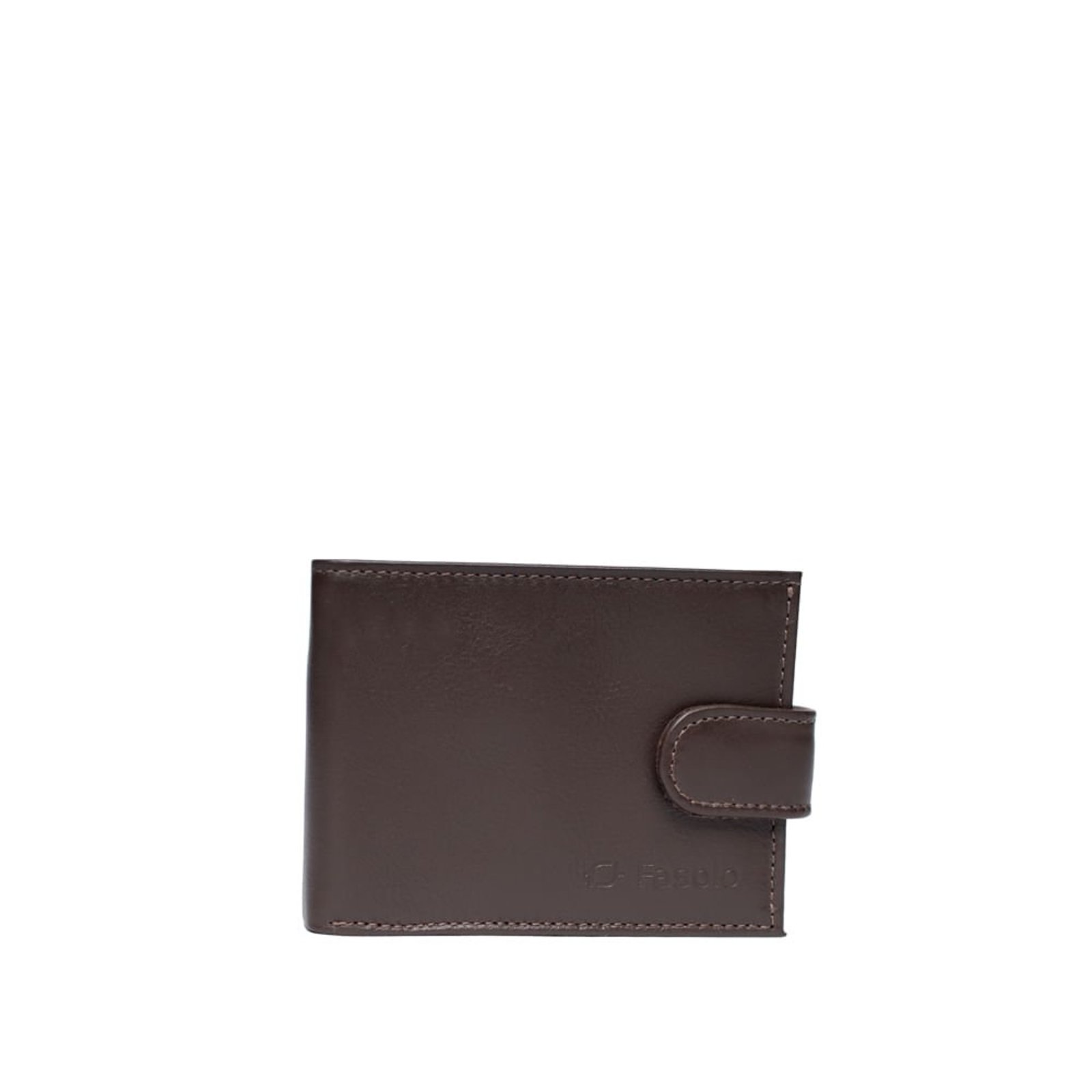 Vista 2 Carteira Masculina Fasolo H016035101 Couro Slim café Fasolo café