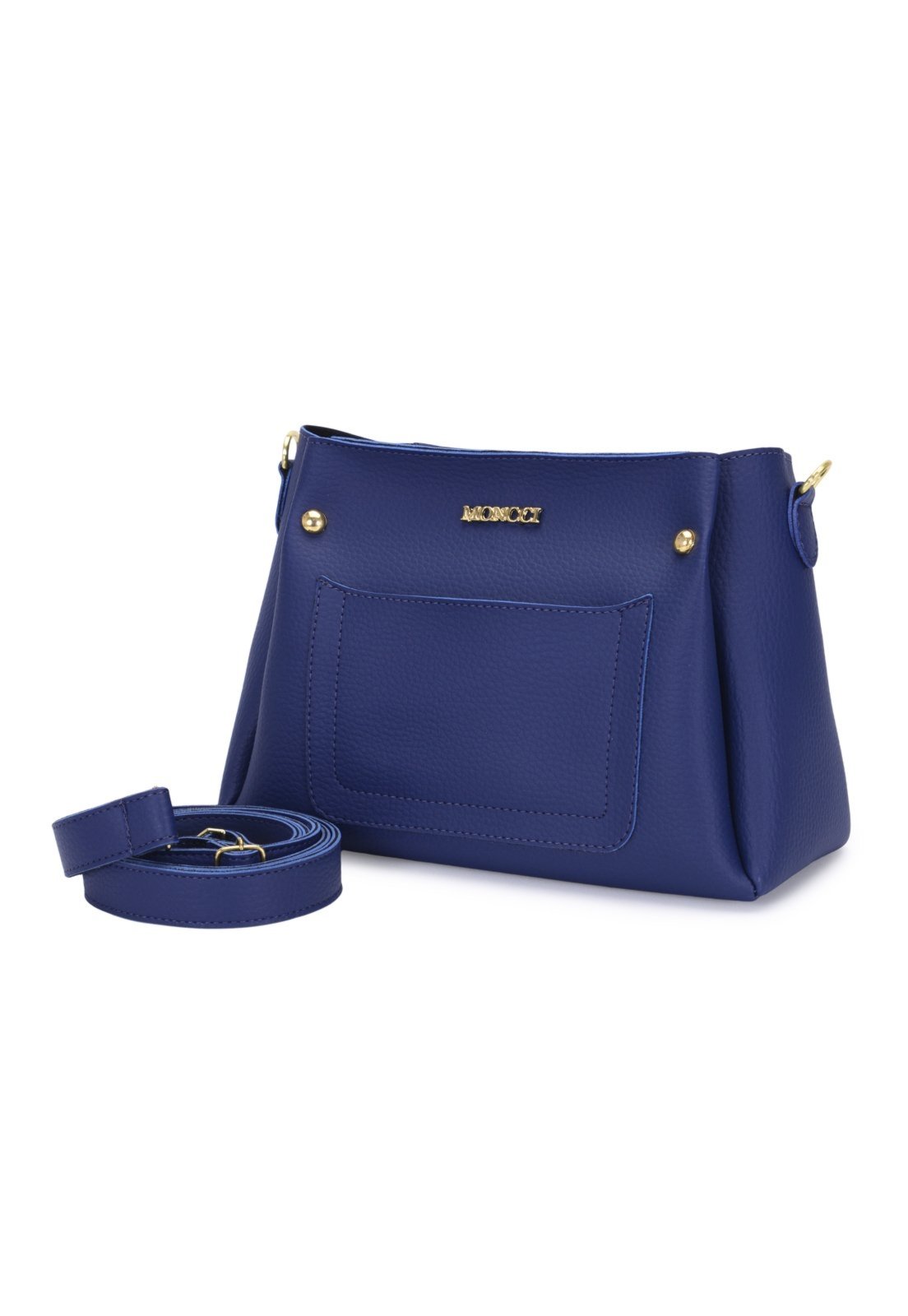 Bolsa Feminina Pequena Moncci Alça Trasversal Azul