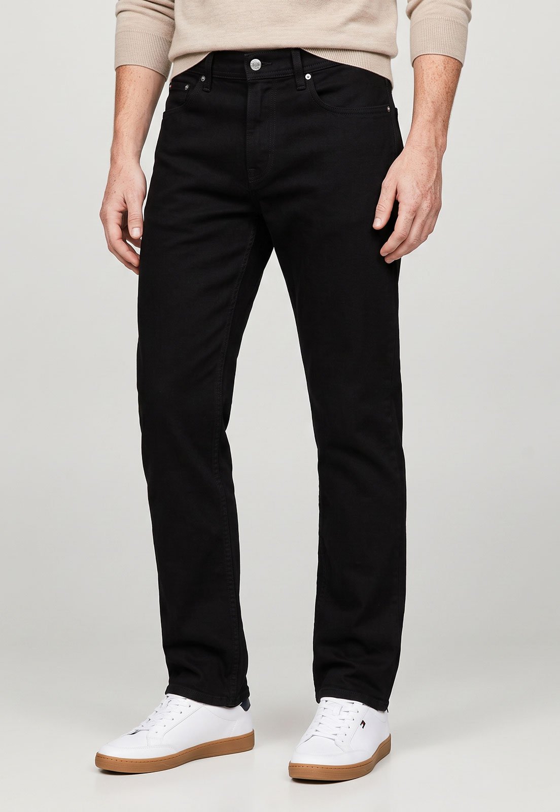 Calça Jeans Masculina Tommy Hilfiger Core Denton Chelsea Preta