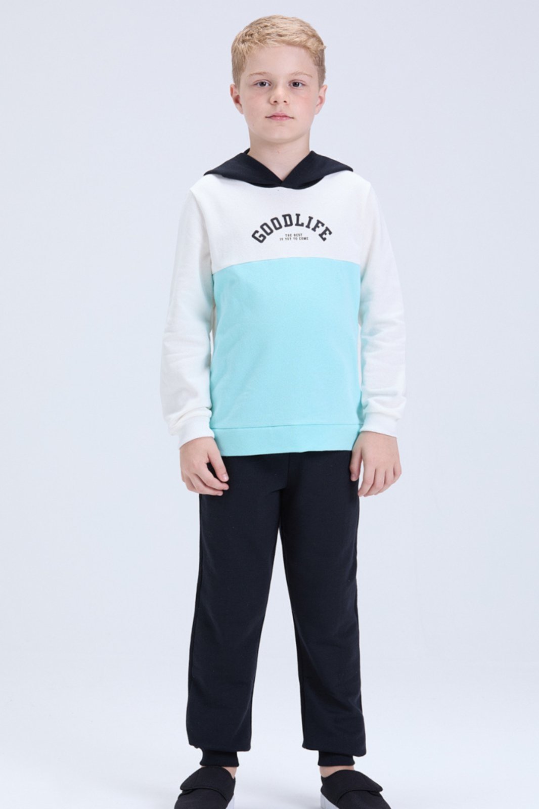 Infantil - Conjunto Menino de Moletom Tricolor Inverno