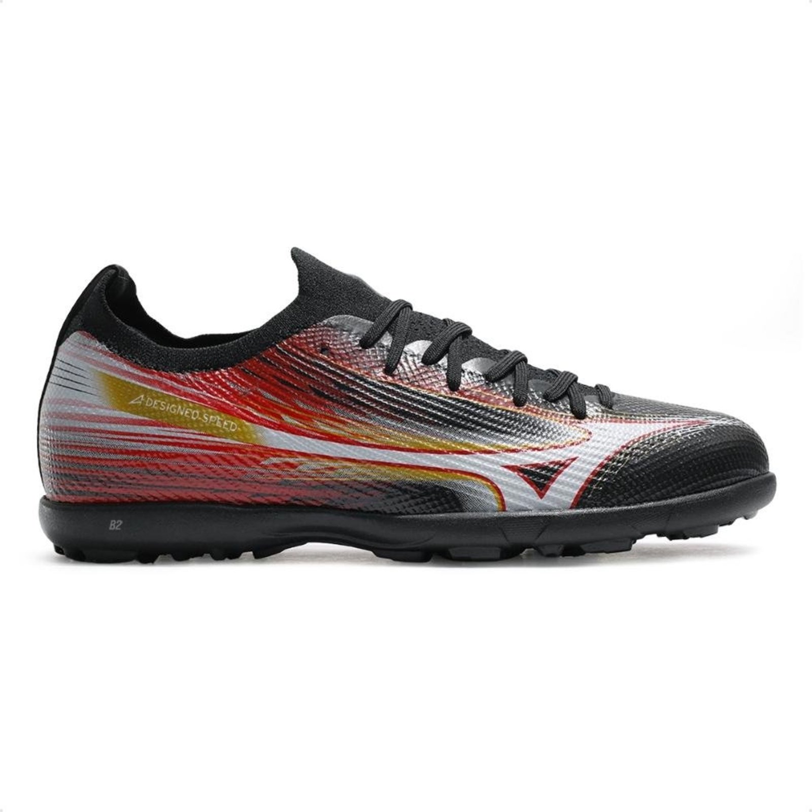 Chuteira Society Mizuno Alpha Club As Masculina Preto
