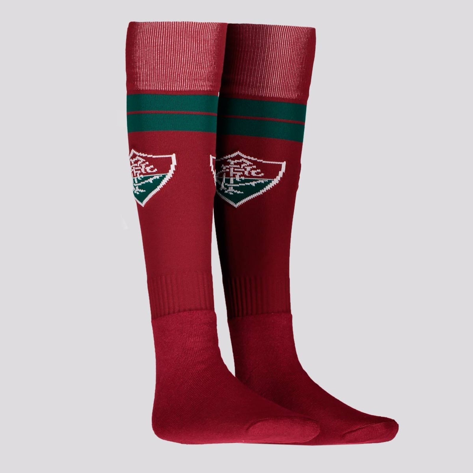 Meião Fluminense Bordô e Verde