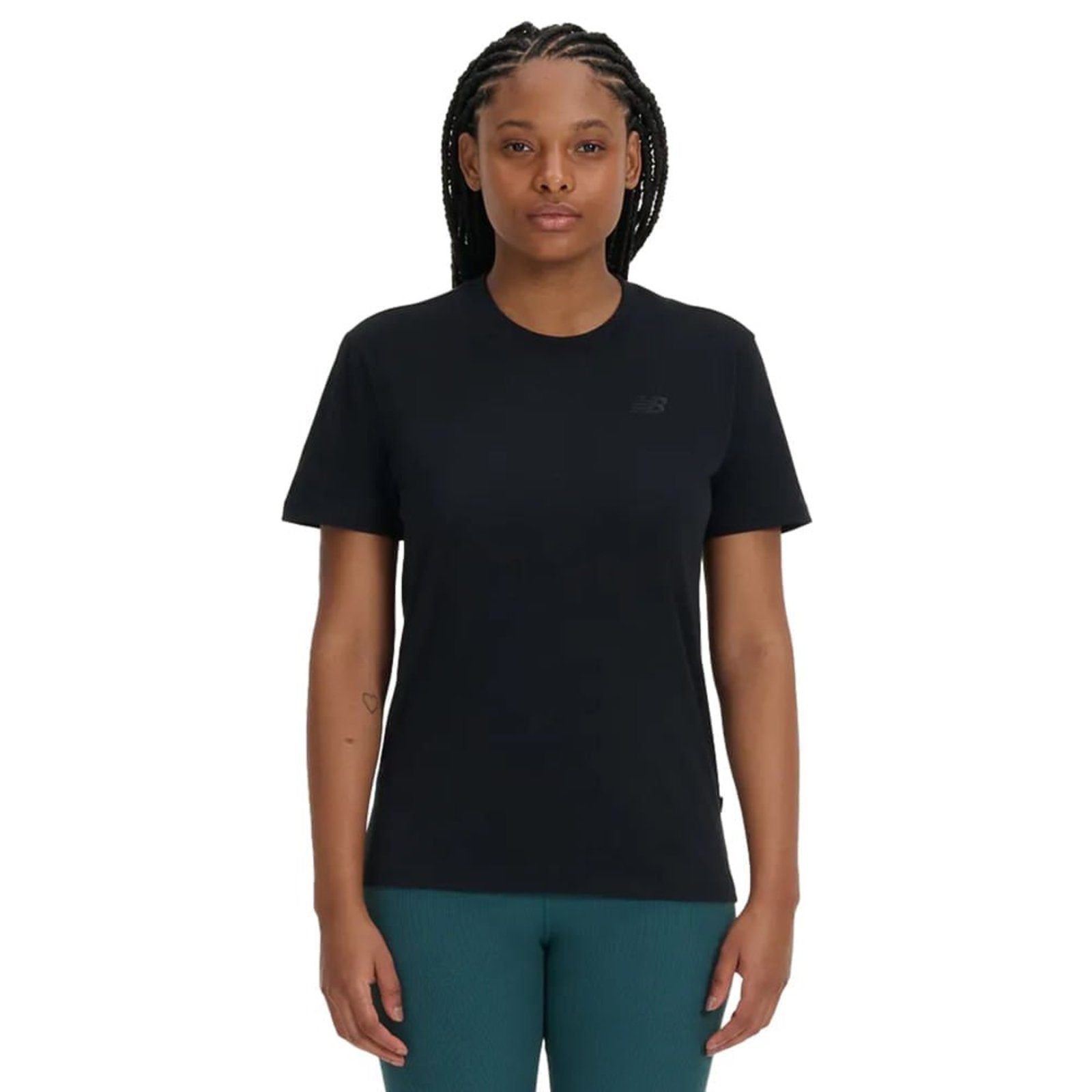 Camiseta Feminina New Balance Small Logo Preto
