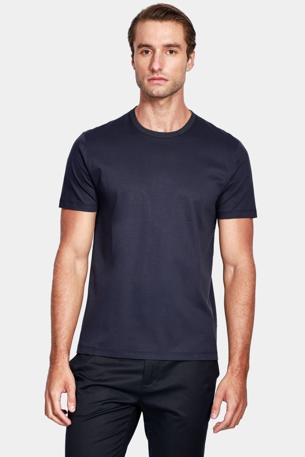 Silk Aramis Blend Modal T-Shirt Marinho