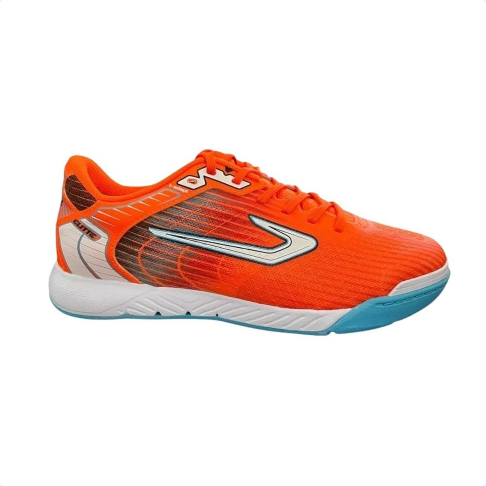 Vista 2 Chuteira Indoor Masculina Topper Elitte laranja laranja