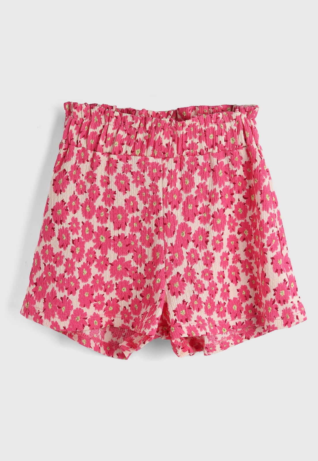 Infantil – Short Mango Floral Rosa
