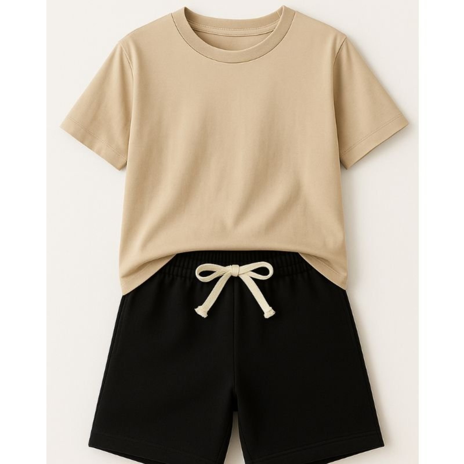 Infantil - Conjunto Masculino Básico Bege
