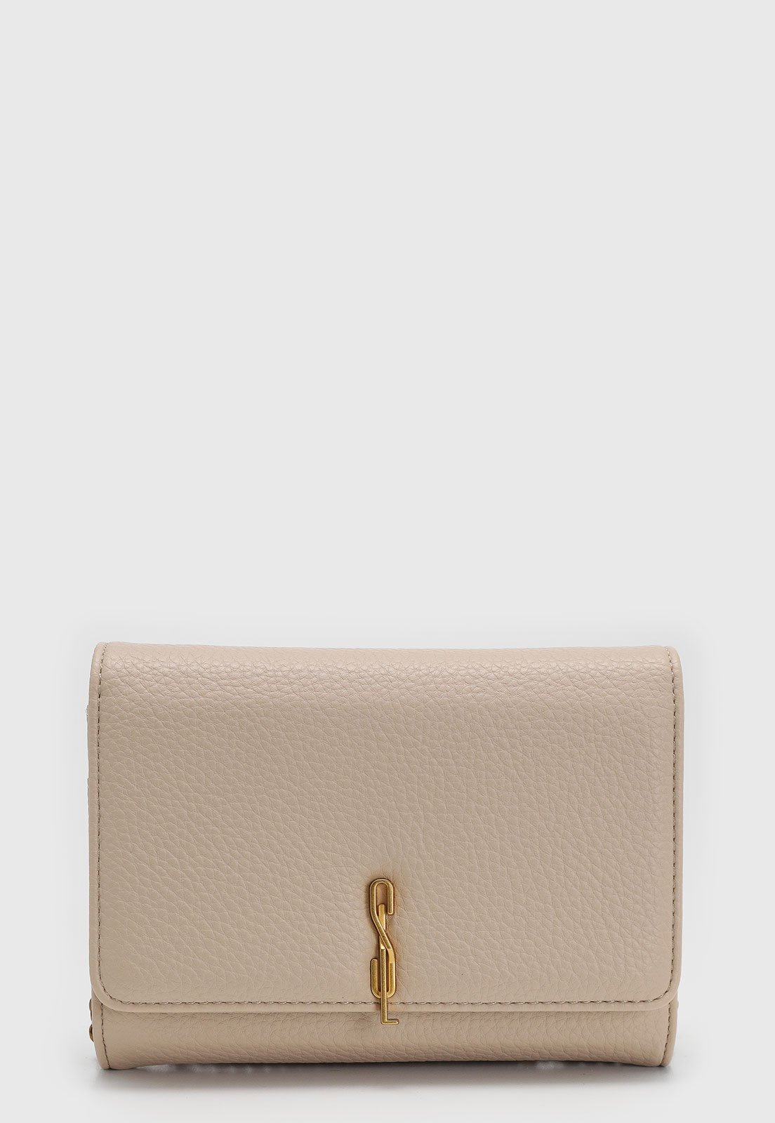Bolsa Pequena Feminina Santa Lolla Bege com Corrente