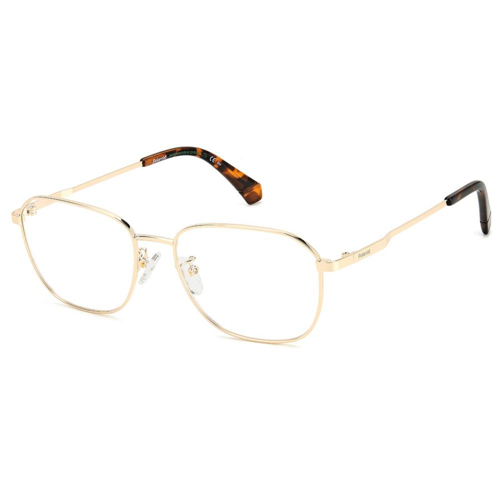 Armação de Óculos Polaroid Pld D454/G J5G – 54 Dourado