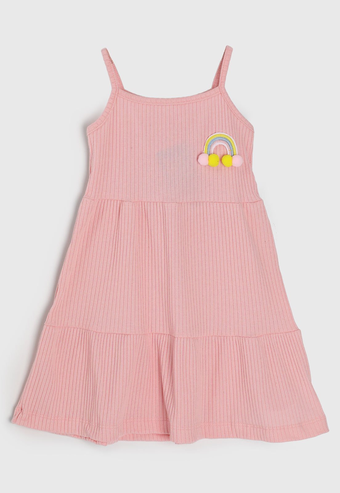 Vestido Kamylus Arco-Íris Rosa