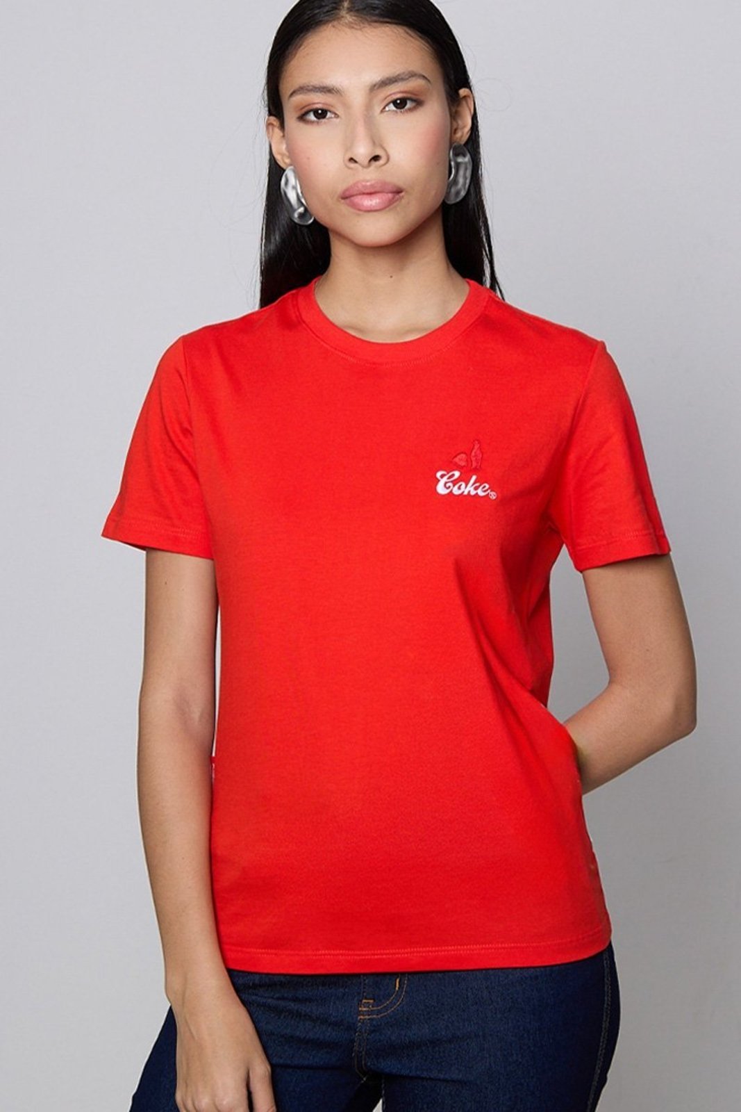 Camiseta Bordado Loved Coke