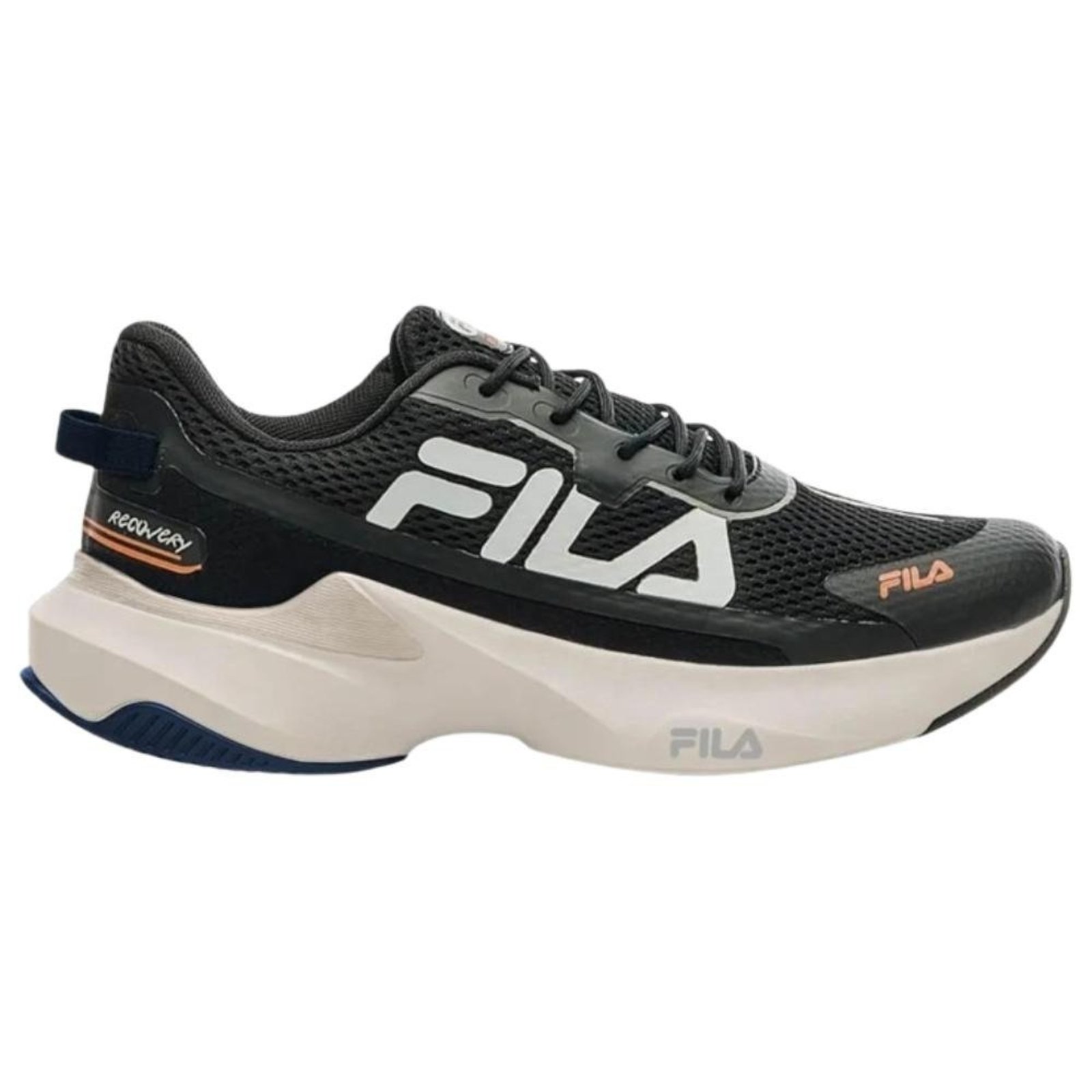 Tênis Fila Recovery Masculino-preto/prata