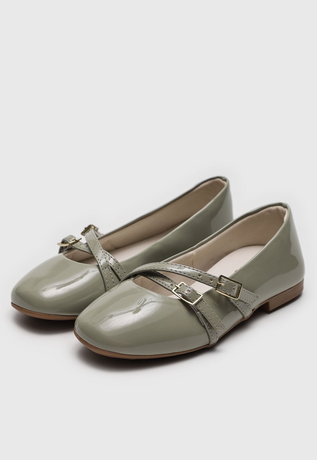 Infantil – Sapatilha Tricae Colorita Tira Dupla Verniz Verde
