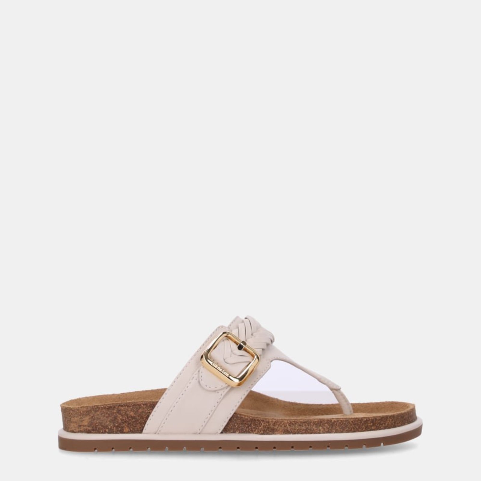 Chinelo Couro Saara Panna E Saara Panna - 80600014 Luz da Lua