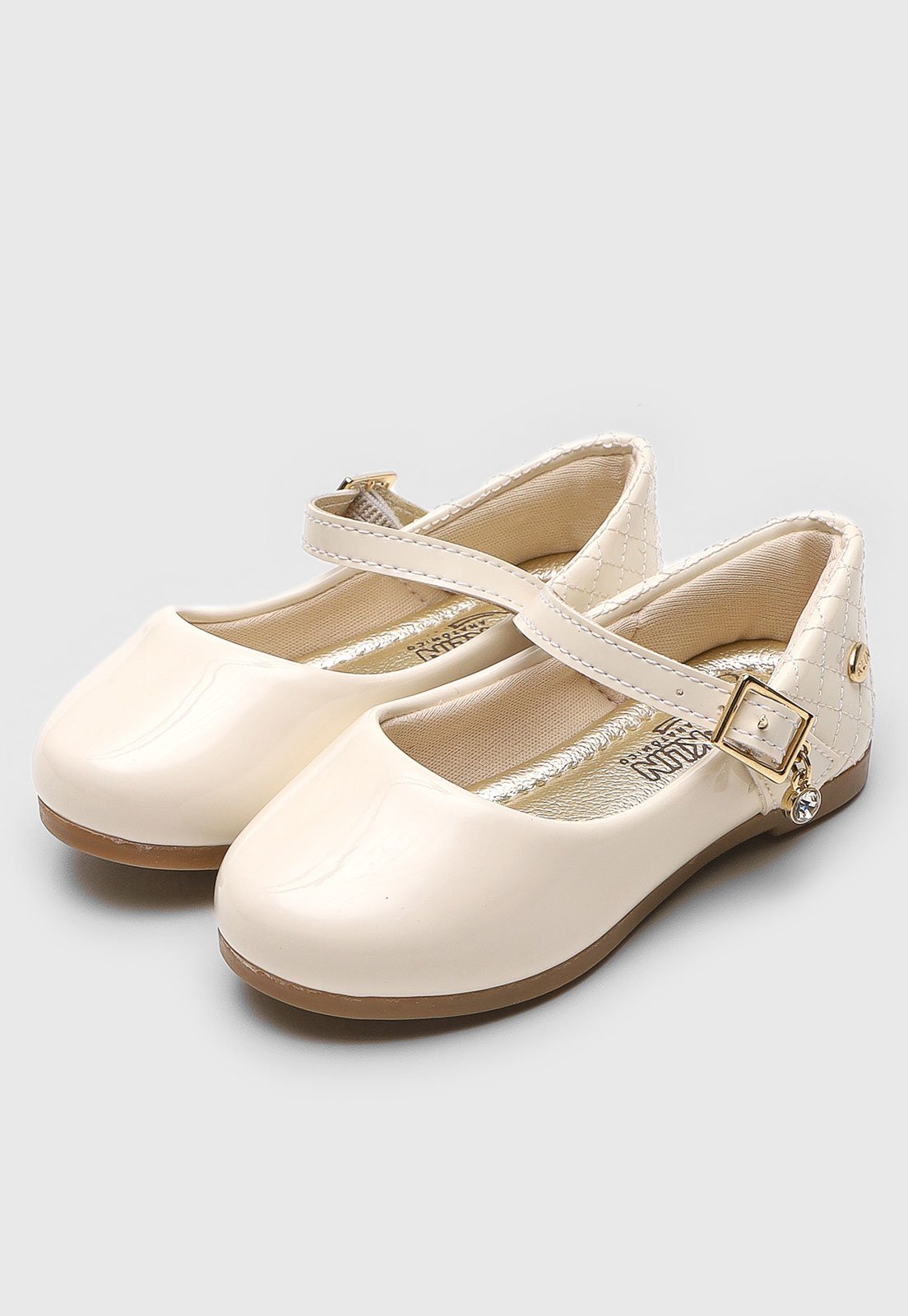 Vista 2 Infantil - Sapatilha Klin Princesa Off-White off-white white Klin off-white white