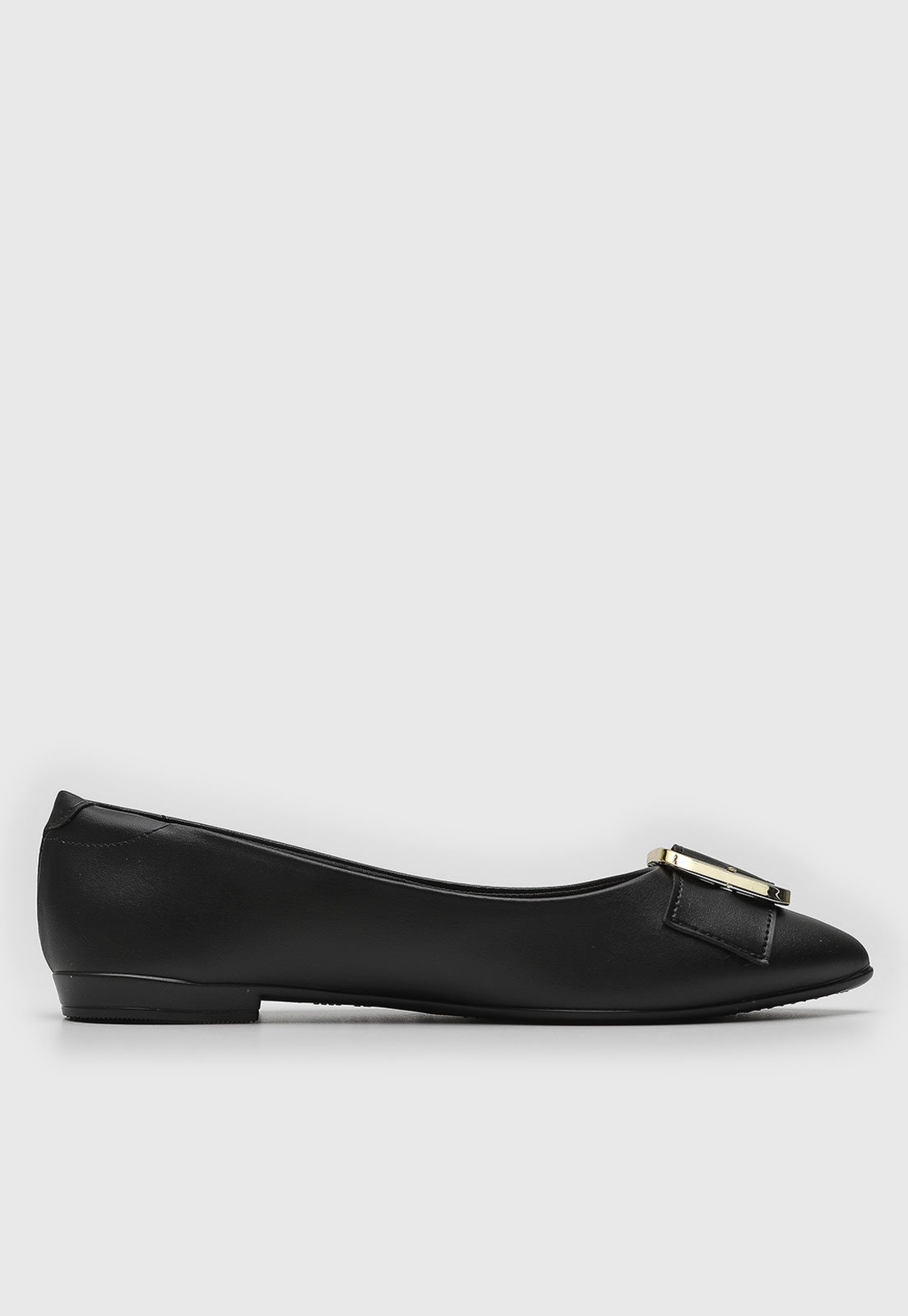 Vista 3 Sapatilha Feminina Beira Rio Fivela Preta preto preto