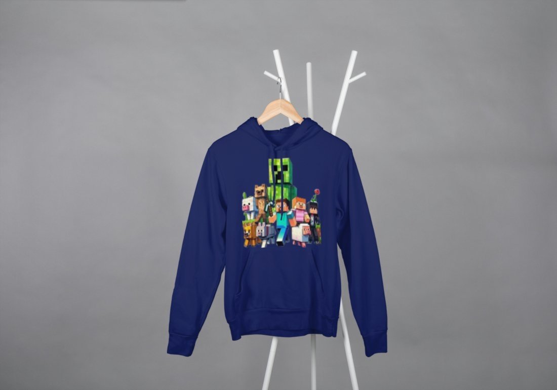 Moletom Blusa De Frio e Juvenil Marinho