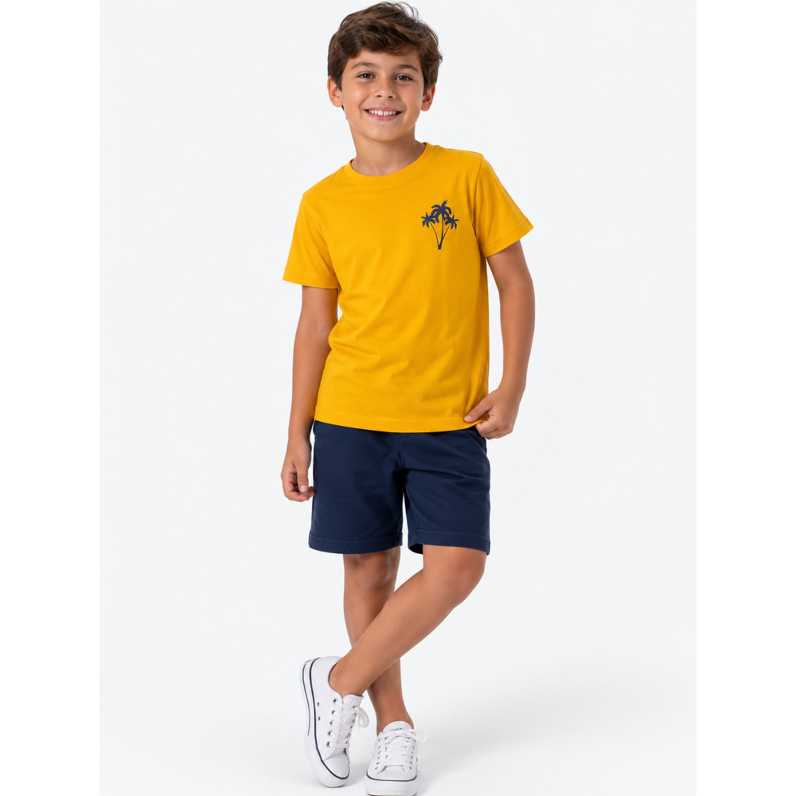 Infantil - Conjunto Menino Palmeira Verão