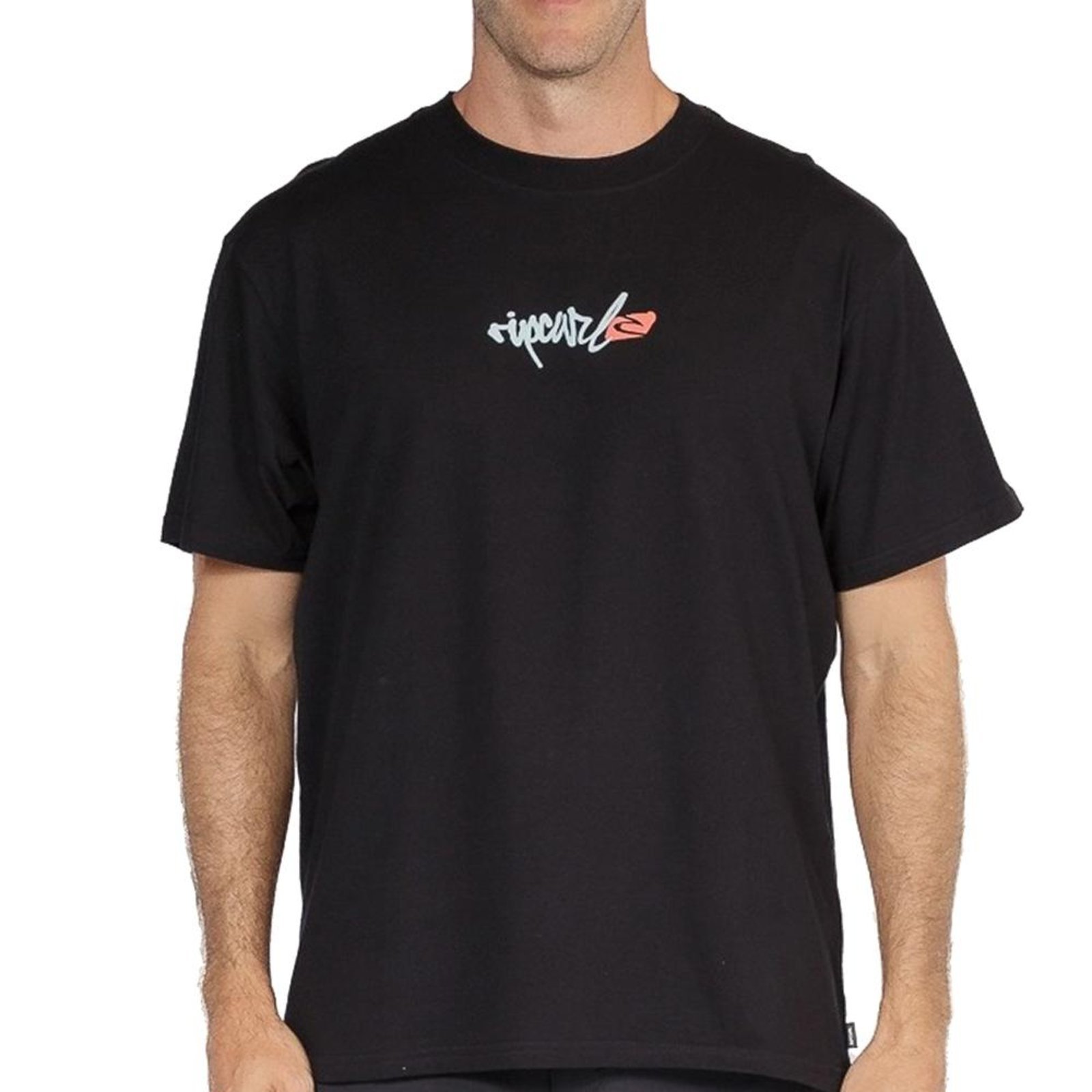 Camiseta Rip Curl Script Signature GM SM26 Masculina Black