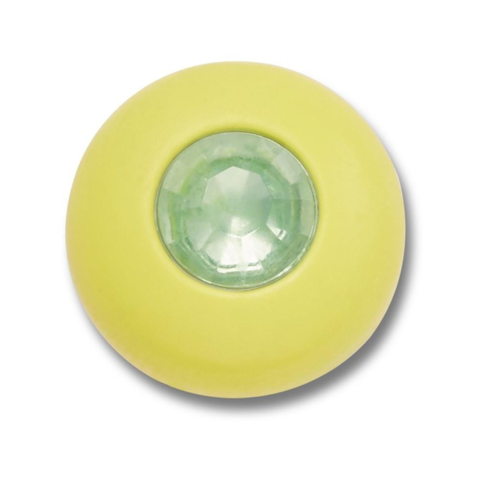 Vista 2 Infantil - Jibbitz™ Círculo Verde com Pedra Branco Crocs branco verde