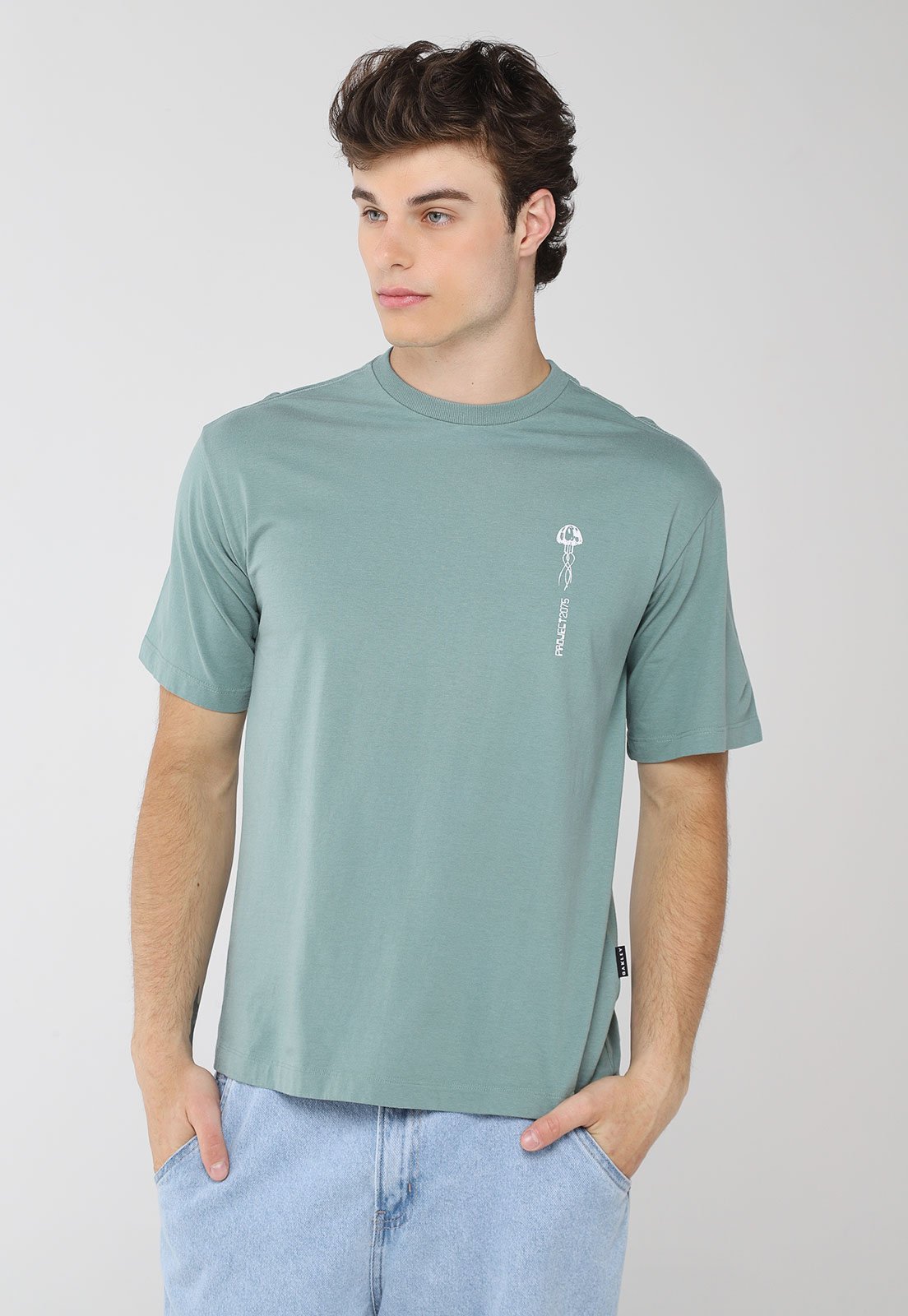 Camiseta Masculina Oakley Project 2075 Jelly Verde