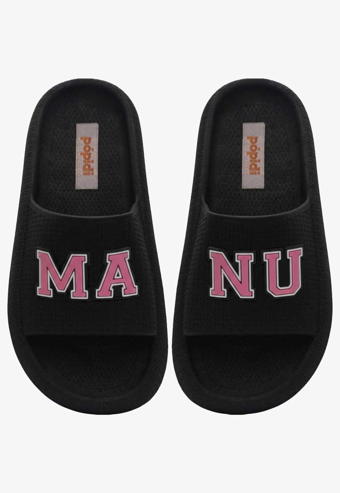 Infantil - Chinelo Pópidi Personalizado MANU Estilo Nuvem Preto