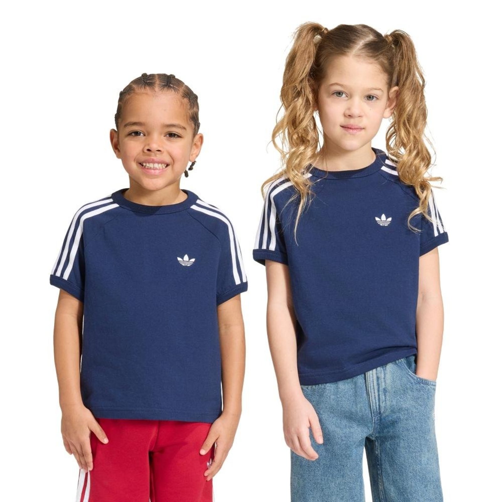 Infantil - Camiseta 3 Listras adidas Originals Azul