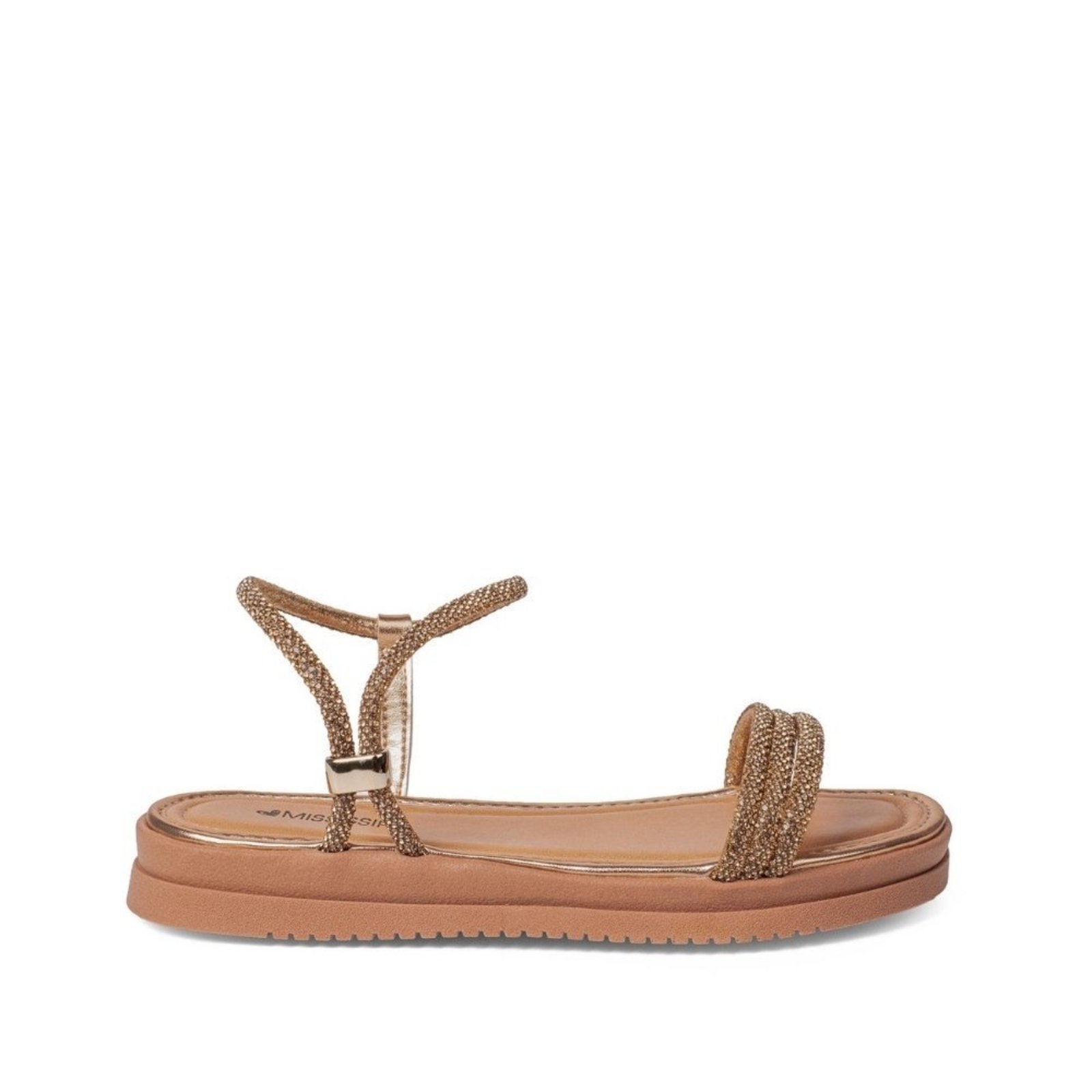 Sandalia Mississipi Flatform Metalizada Mississipi Bronze